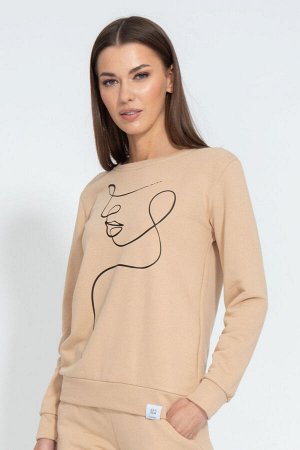 Костюм Костюм Kivviwear 4048405122 бежевый 
Состав: ПЭ-15%; Хлопок-85%;
Сезон: Лето
Рост: 170

Костюм. Классический свитшот с нанесенной апликацией либо цифровой печатью. Брюки средней посадки заужен