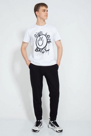 Футболка Футболка Kivviwear 101031 белый 
Состав: Хлопок-92%; Эластан-8%;
Сезон: Лето
Рост: 176

Джемпер мужской классического кроя. Принт методом термопереноса, цифровая печать. Ткань кулирная гладь