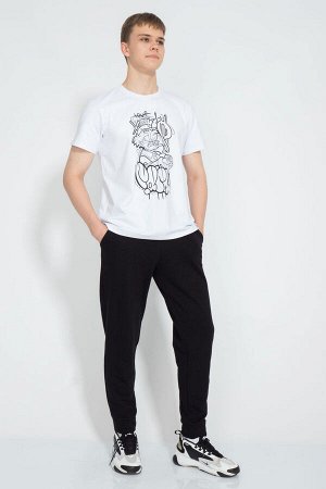 Футболка Футболка Kivviwear 101032 белый 
Состав: Хлопок-92%; Эластан-8%;
Сезон: Лето
Рост: 176

Джемпер мужской классического кроя. Принт методом термопереноса, цифровая печать. Ткань кулирная гладь