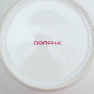 Тарелка керамическаялубокая Доляна «Маки», 600 мл, d=20,5 см, цвет белый
