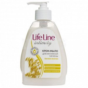Весна LIFE LINE Крем-мыло жидкое туалетное для интимного ухода алоэ вера овсяное молочко, 280г