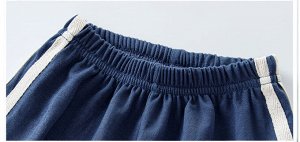 Детские спортивные брюки на резинке, цвет синий
