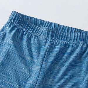 Детские спортивные брюки с полосками, на резинке, цвет голубой
