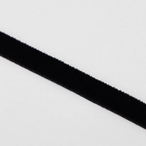 Лента бархатная, 6 мм, 18 ± 1 м, цвет чёрный №03