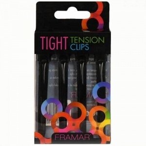 Фрамар, Framar Tight tension clips Зажим для волос, металлические, 4 шт