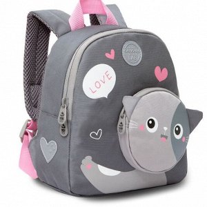 Рюкзак детский дошкольный GRIZZLY с одним отделением, для девочки