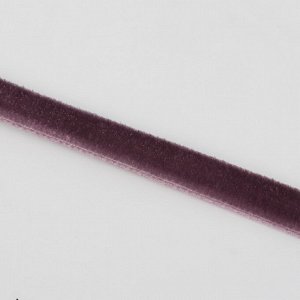 Лента бархатная, 6 мм, 18 ± 1 м, цвет ежевичный №199
