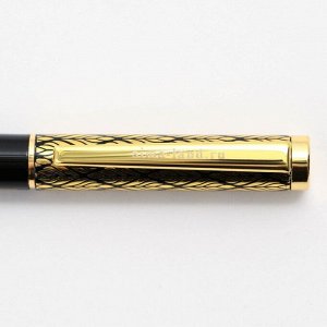 Ручка в подарочном футляре «Лучший учитель», металл, синяя паста, пишущий узел 1.0 мм