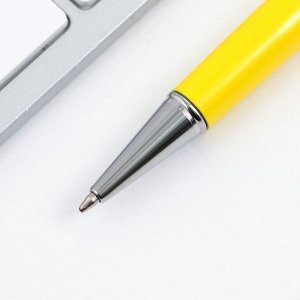 Ручка с шейкером «Дорогому Учителю», синяя паста, металл, 1 мм