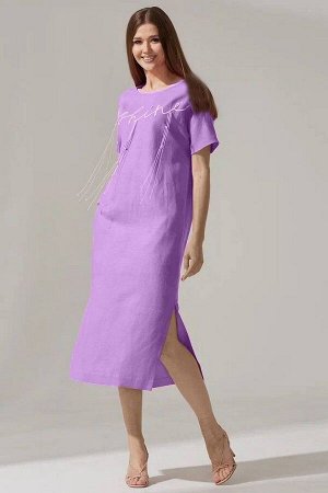 Платье Цвет: фиолетовый
Сезон: Лето
Коллекция: * Лето 2023 *, Лето
Стиль: На каждый день
Материал: лен
Комплектация: Платье
Состав: лен 100%

Комплектация: платье
Силуэт: прямой
Тип ткани: лен
Длина