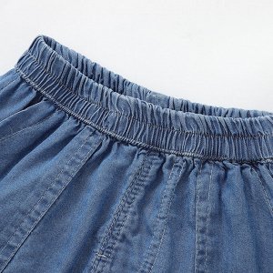 Детские джинсовые шорты, цвет голубой