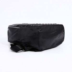 Рюкзак женский из искусственной кожи на молнии, 1 карман, цвет чёрный