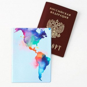 СИМА-ЛЕНД Обложка для паспорта «Материк», ПВХ 1000 мкм и УФ-печать