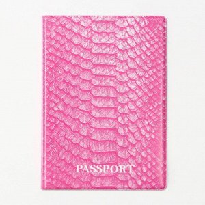 Обложка для паспорта «Текстура», цвет розовый ПВХ 280 мкм, эко-печать, картон 1,25 и подложка-пленка 280 мкм