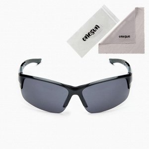 Очки солнцезащитные спортивные OneSun, uv 400, дужка 13 см, ширина 15 см, линза 4x7.2 см