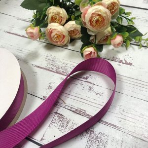 Лента репсовая 2,5 см цв пурпурный 1м