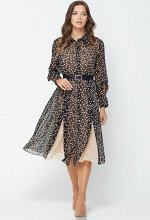 Платье Bazalini 003 бежевый горох