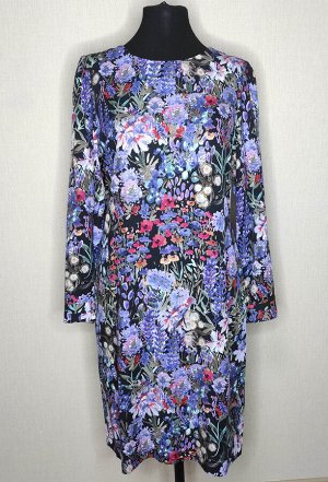 Платье Bazalini 4722 фиолетовый цветы