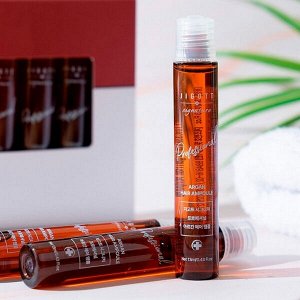 (Набор) Филлеры для волос c аргановым маслом Jigott Signature Professional Argan Hair Ampoule, 10шт *13мл