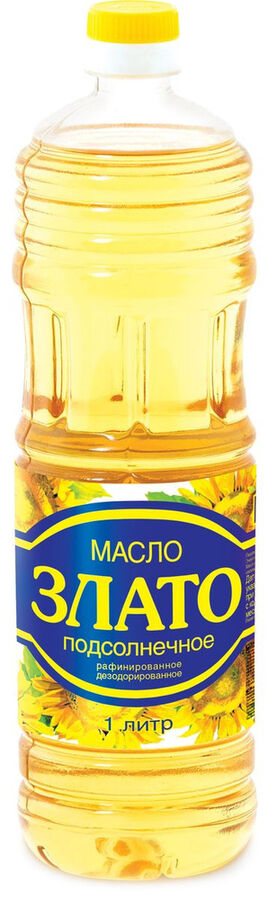 Масло подсолнечное Злато 1л раф дез 1с гост