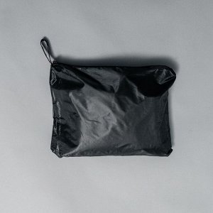 Мужской дождевик-плащ «DANGER», на молнии, размер 50-54, цвет чёрный