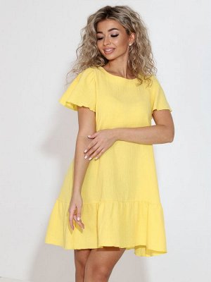 Платье из муслина Желтое (М-909)