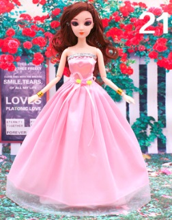 Бальное платье для куклы 30 см (БЕЗ куклы) Цвет: НА ФОТО