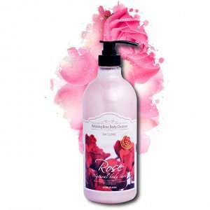 Гель для душа расслабляющий с ароматом Розы3W Clinic Rose Relaxing Body Cleanser