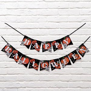Гирлянда на ленте "Happy Halloween", 250 см