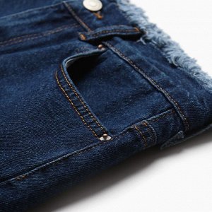 Шорты джинсовые, цвет тёмно-синий
