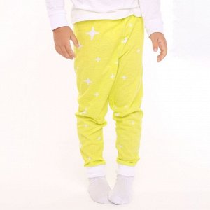 Пижама для мальчика (лонгслив/штанишки), цвет белый/жёлтый/пингвин, рост