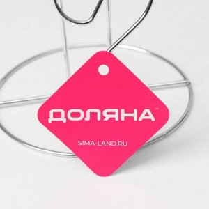 Держатель для бумажных полотенец настольный Доляна, 13.4x13, 4x28 см, хромированный