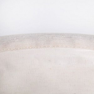 Корзина бельевая текстильная Доляна «Панда», 30x30x30 см, цвет белый