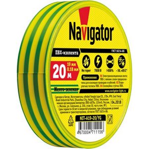 Navigator 71 115 NIT-A19-20/YG (10) изолента, шт