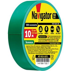 Navigator 71 232 NIT-B15-10/G изолента, шт