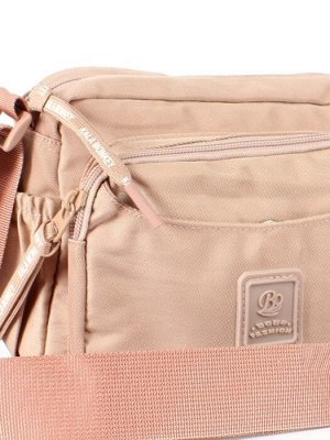 Сумка женская текстиль BoBo-9608,  1отд,  плечевой ремень,  розовый 255951