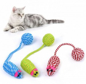 Игрушка для кошки "Мышка с шаром"