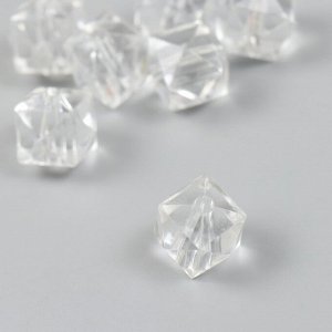 Бусины для творчества пластик «Кристалл квадратный», набор 20 г, 1.6x1.8x1.8 см