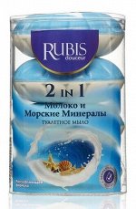 Rubis мыло туалетное экопак Milk&amp;Mineral (4x110г) 440г