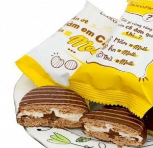 Пирожное с ореховым вкусом Orion Choco Pie Molle Almond Hazelnut/ Орион Чоко Пай Молли 23 гр