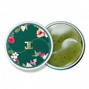 JayJun Гидрогелевые патчи с лепестками зелёного чая Green Tea Eye Gel Patch, 60 шт