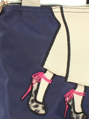 Сумка женская текстиль ZPT-MTL 8-7176,  1отд,  плечевой ремень,  синий 251263