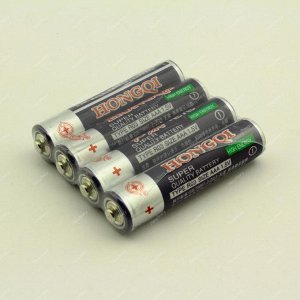 Батарейки мизинчиковые HONGQI (упаковка 4шт).
