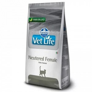 Сухой корм для кошек Farmina Vet Life Neutered Female, для стерилизованных, курица, 2кг