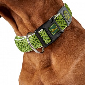Hunter ошейник для собак Hilo Vario Basic 40-60 см, сетчатый текстиль, лайм