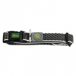 Hunter ошейник для собак Hilo Vario Basic 33-50 см, сетчатый текстиль, антрацит