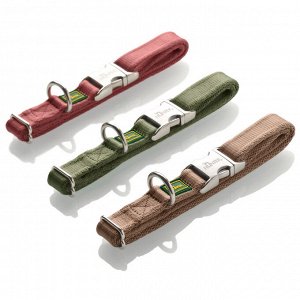 Hunter ошейник для собак ALU-Strong Inari M (40-55 см) нейлон с металлической застежкой оливковый