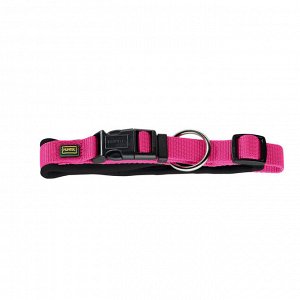 Hunter ошейник для собак Neoprene VP 55-60 см/L-XL, нейлон/неопрен, малиново-черный