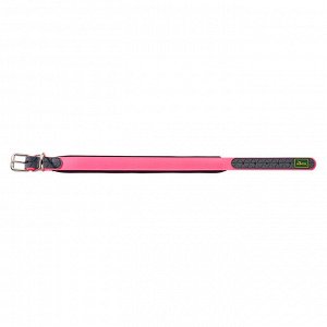 Hunter ошейник для собак Convenience Comfort 40 (27-35 см) / 2 см биотановый мягкая горловина розовый неон
