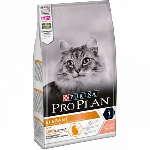 Сухой корм для кошек PRO PLAN для здоровья шерсти и кожи с лососем, 1,5 кг